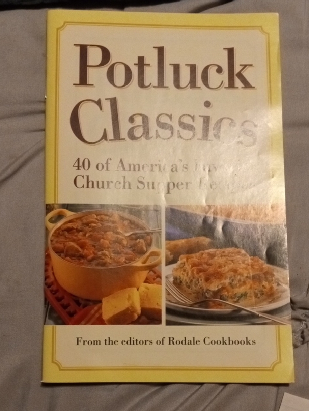 Potluck Classics Cookbook - Yellow Cover by Rodale